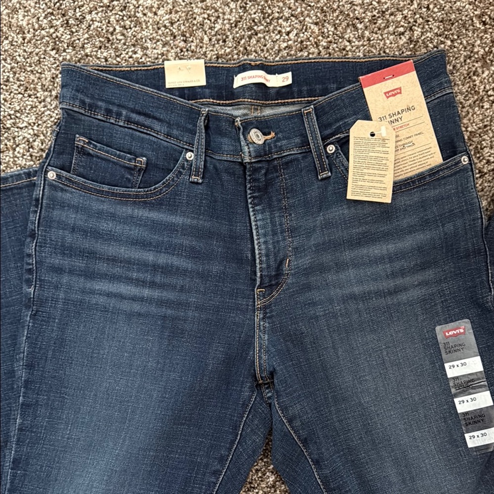 Levi's Blue Skinny Jeans Classic Style - Picture 4 of 4
